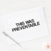 Das war vermeidbar rechteckiger aufkleber (Umschlag)