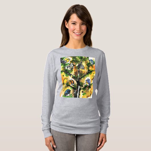 Das Warbler-Tree-T-Shirt T-Shirt (Vorne ganz)