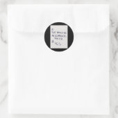Das wäre eine Ökumene Runder Aufkleber (Tasche)