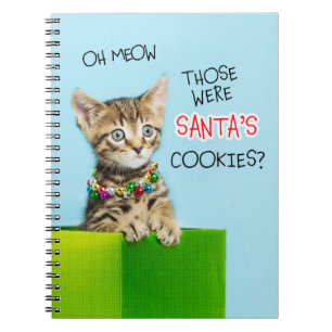 Das waren Santas Cookies Weihnachtskitt Notizblock