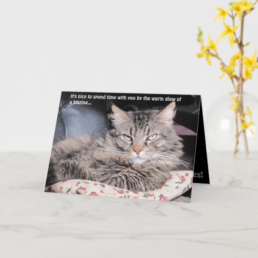 Das warme Licht all dieser Kerzen Karte (Gelbe Blume)