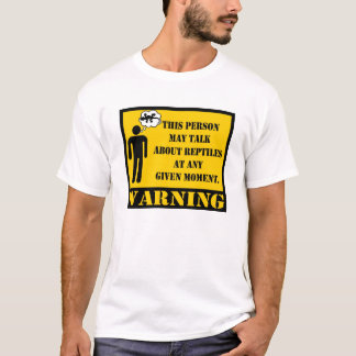 Das Warnen dieser Person kann über Reptilien T-Shirt