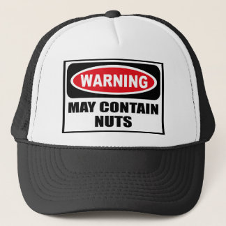 Das Warnen KANN NUTS Hut ENTHALTEN Truckerkappe
