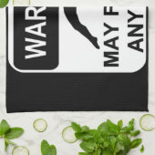 Das Warnen kann umdrehen Handtuch (Gefaltet)