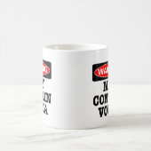 Das Warnen kann Wodka enthalten Kaffeetasse (Mittel)