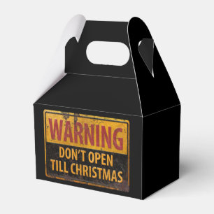 Das WARNEN öffnen sich nicht, bis Weihnachten Geschenkschachtel