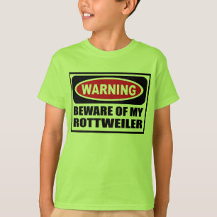 Das Warnen PASSEN vom T - Shirt MEIN ROTTWEILER