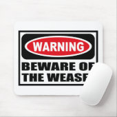Das Warnen PASSEN vom WEASEL Mousepad auf (Mit Mouse)