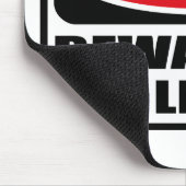 Das Warnen PASSEN von den LEMURS Mousepad auf (Ecke)