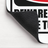 Das Warnen PASSEN von der BAUMWOLLE DE TULEAR Mousepad (Ecke)
