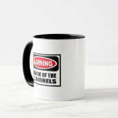 Das Warnen PASSEN von der EICHHÖRNCHEN Tasse auf (Vorderseite Links)