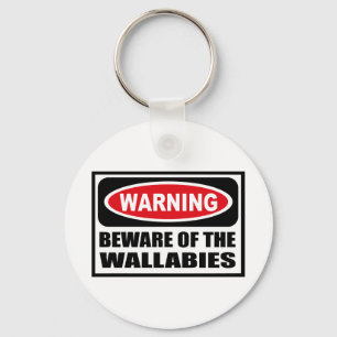 Das Warnen PASSEN von der WALLABIES Schlüsselkett Schlüsselanhänger