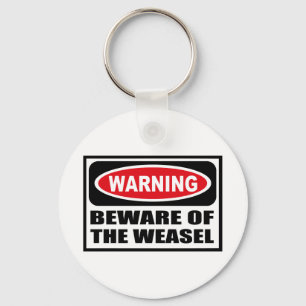 Das Warnen PASSEN von der WEASEL Schlüsselkette Schlüsselanhänger
