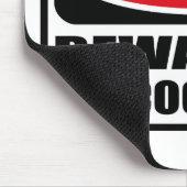 Das Warnen PASSEN VON MEINEM COCKAPOO Mousepad auf (Ecke)
