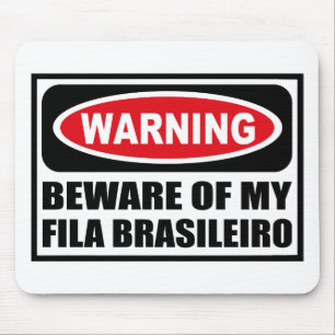 Das Warnen PASSEN VON MEINEN FILA BRASILEIRO Mousepad