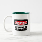 Das Warnen PASSEN VON SCHNOODLES Tasse auf (Links)