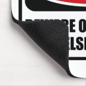 Das Warnen PASSEN VON WOLLJACKEN-WALISERCORGI Mousepad (Ecke)