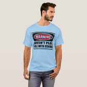 Das Warnen SPIELT GUT NICHT MIT ANDEREN den T-Shir T-Shirt (Vorne ganz)