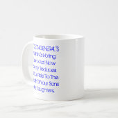 DAS WARNING DES OBERSTEN GESUNDHEITSBEAUFTRAGTERS: KAFFEETASSE (Vorderseite Links)