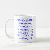 DAS WARNING DES OBERSTEN GESUNDHEITSBEAUFTRAGTERS: KAFFEETASSE (Links)