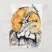 das Warten Postkarte (Vorderseite)