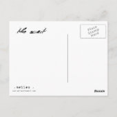 das Warten Postkarte (Rückseite)