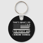 Das, was ich mache, repariere ich Dinge und ich we Schlüsselanhänger (Vorderseite)
