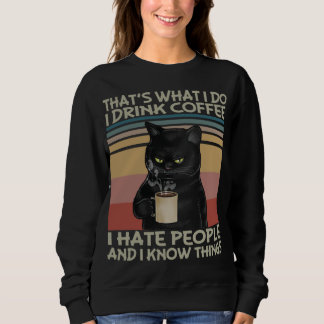 Das Was ich mache, trinke ich Kaffee Ich hasse Men Sweatshirt
