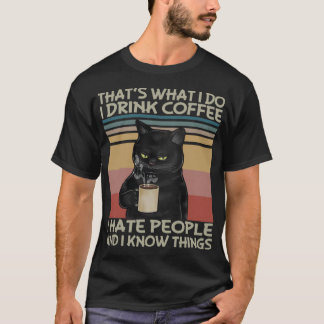 Das Was ich mache, trinke ich Kaffee Ich hasse Men T-Shirt