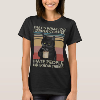 Das Was ich mache, trinke ich Kaffee Ich hasse Men T-Shirt