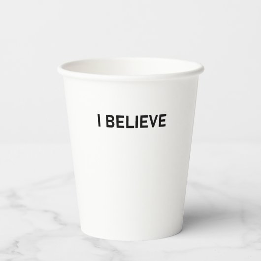 Das, was sie gesehen haben - ich glaube, Alien beg Pappbecher (Rückseite)