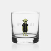 Das, was sie gesehen haben - ich glaube, Alien beg Whiskyglas (Rückseite)