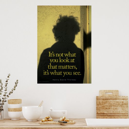 Das, was Sie sehen Poster (Küche)