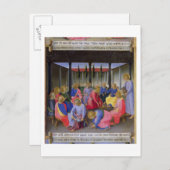 Das Waschen der Füße, Details aus der dritten Tafe Postkarte (Vorne/Hinten)