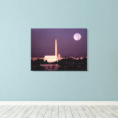 Das Washington Monument, die Hauptstadt und Jeffer Leinwanddruck (Insitu (Holzboden))
