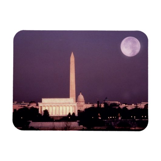Das Washington Monument, die Hauptstadt und Jeffer Magnet (Horizontal)