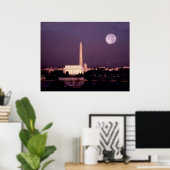 Das Washington Monument, die Hauptstadt und Jeffer Poster (Heimbüro)