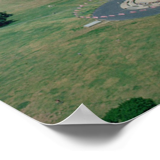 Das Washington Monument, gebaut 1848-85 Poster (Ecke)