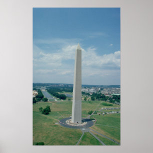 Das Washington Monument, gebaut 1848-85 Poster