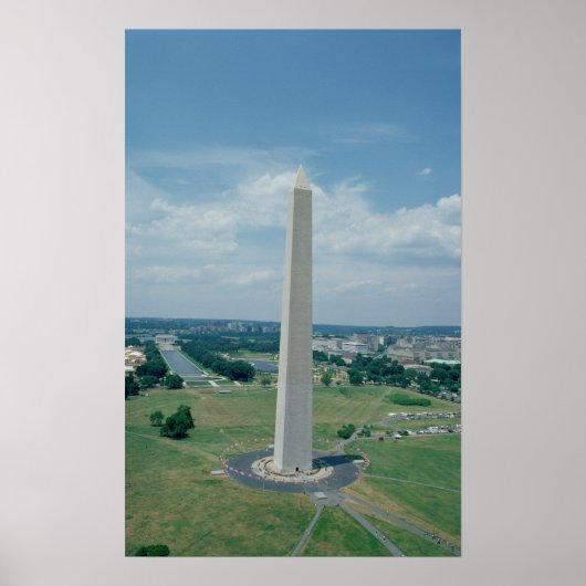 Das Washington Monument, gebaut 1848-85 Poster (Vorne)