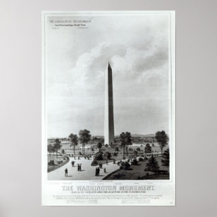 Das Washington Monument und die Umgebung Poster