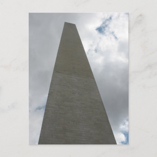Das Washington Monument, Washington D.C. Postkarte (Vorderseite)