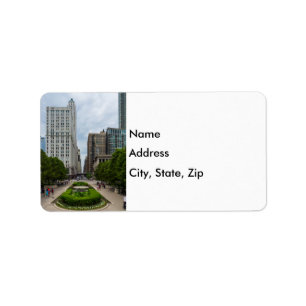 Das Washington Street Address Label Adressaufkleber