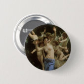 Das Wasp-Nest von William Adolphe Bouguereau Button (Vorne & Hinten)
