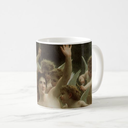 Das Wasp-Nest von William Adolphe Bouguereau Kaffeetasse (VorderseiteRechts)