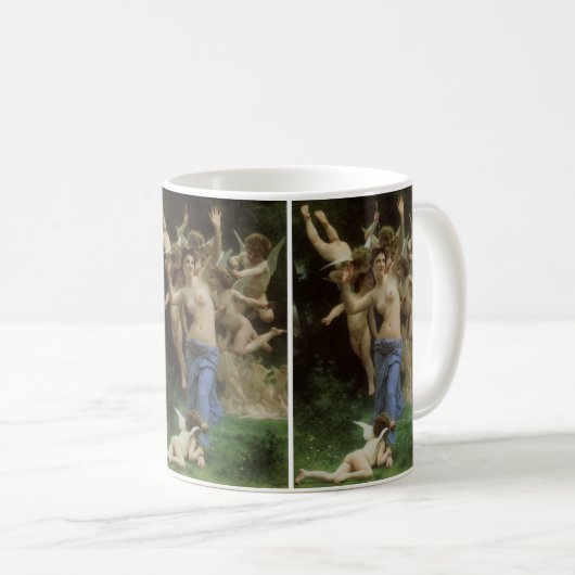 Das Wasp-Nest von William Adolphe Bouguereau Kaffeetasse (VorderseiteRechts)