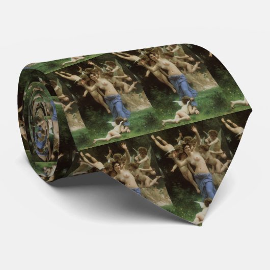 Das Wasp-Nest von William Adolphe Bouguereau Krawatte (Gerollt)