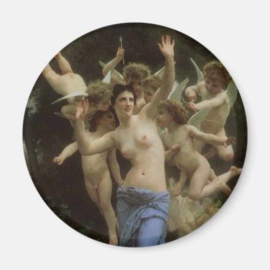 Das Wasp-Nest von William Adolphe Bouguereau Magnet (Vorne)