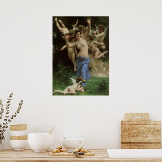 Das Wasp-Nest von William Adolphe Bouguereau Poster (Küche)
