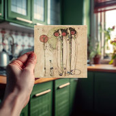 Das Wassail Mackintosh Art Nouveau Wall Deco Cera Fliese